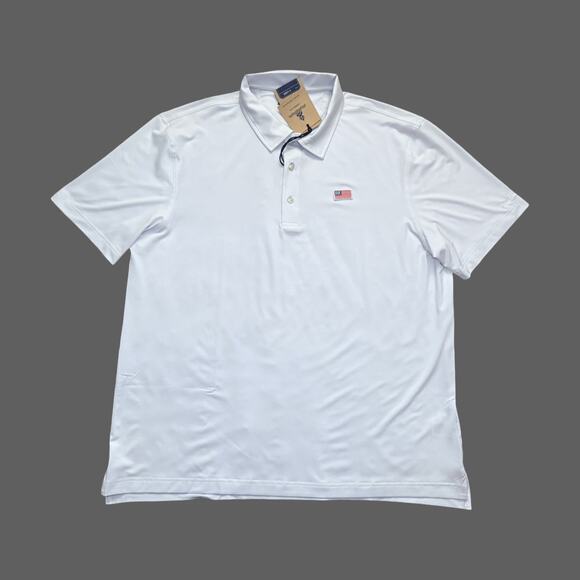 Chubbies The Classic USA Performance Polo White Size XL NWT 582202-065 - Picture 1 of 8